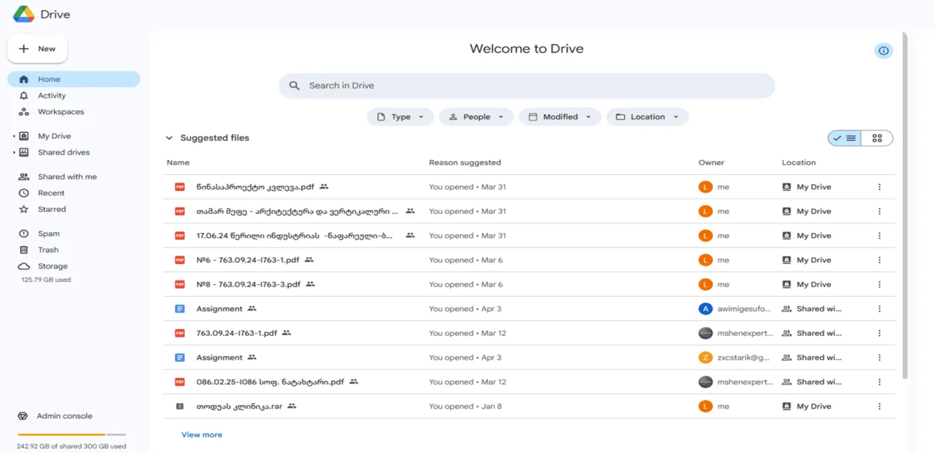 GOOGLE DRIVE