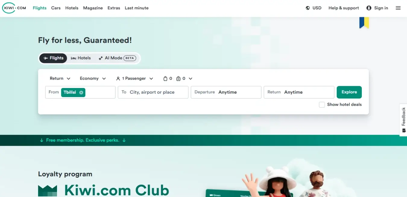 KIWI.COM preview