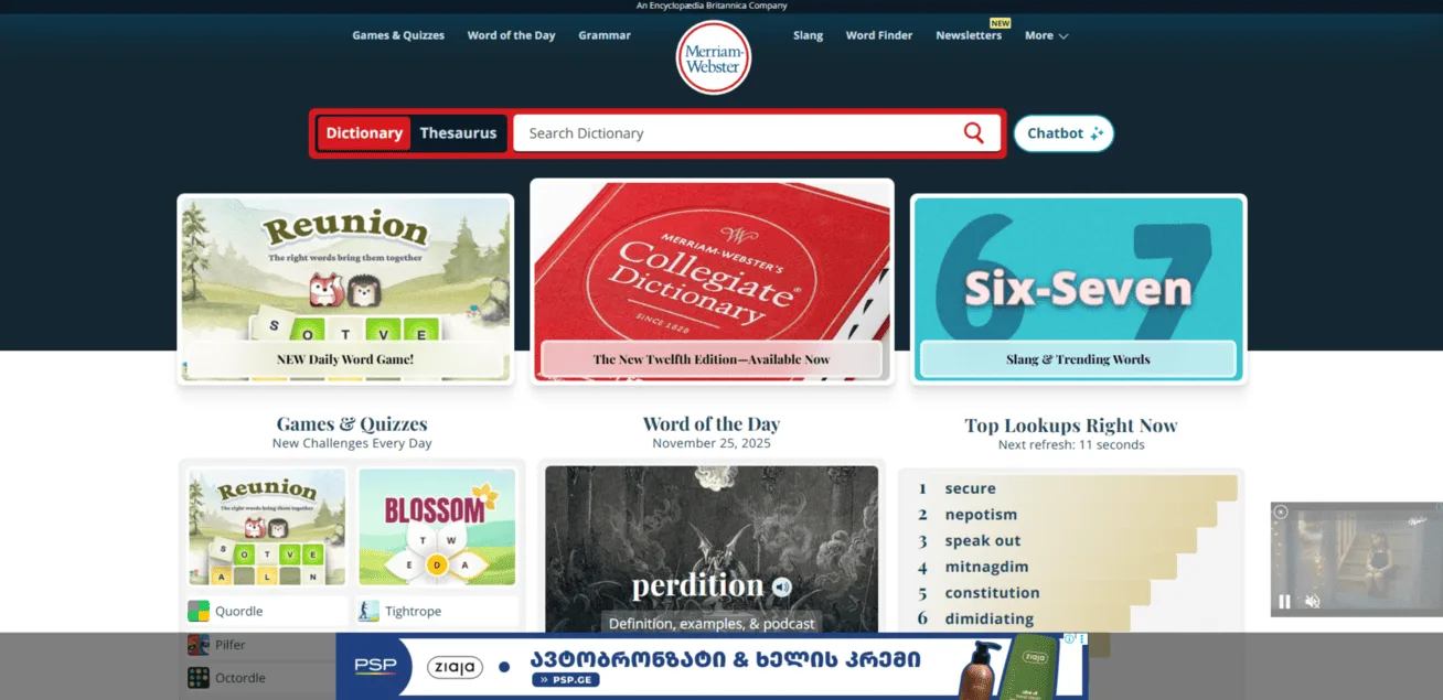 MERRIAM-WEBSTER.COM