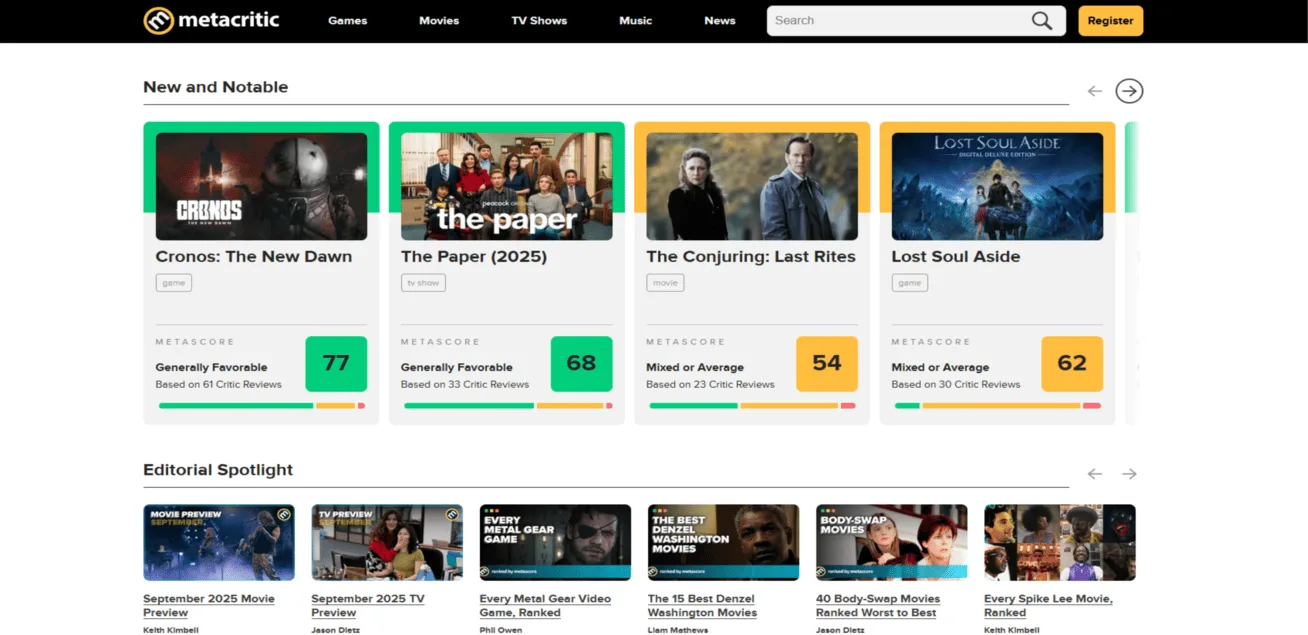 METACRITIC.COM