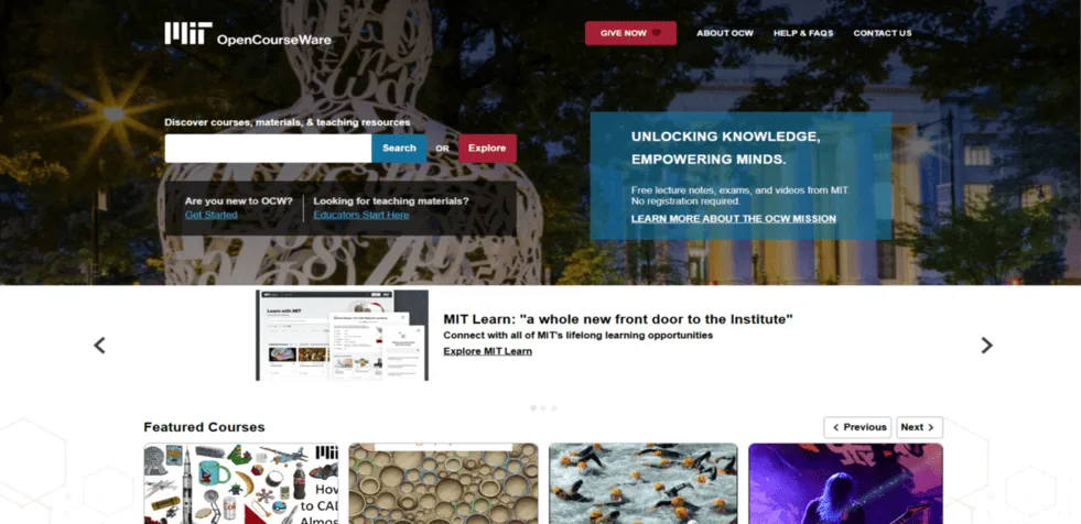 MIT OPENCOURSEWARE