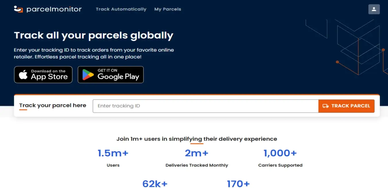 PARCELMONITOR.COM preview